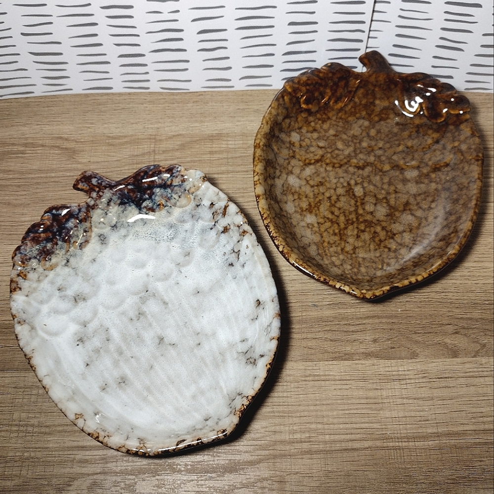 Acorn Candy/Trinket Dishes Set of 2